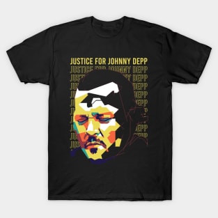 justice for johnny depp on wpap style 1 T-Shirt